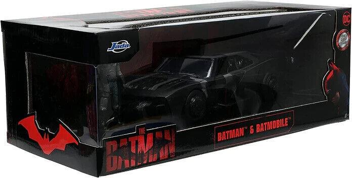 Batman & Batmobile 1:18 Die-Cast Car with Figure – The Batman (2022) Movie Licensed Model