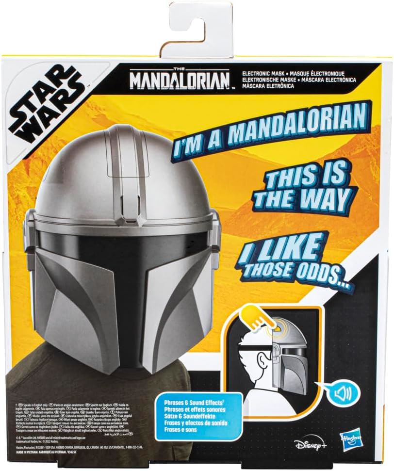 The Mandalorian F5378 Electronic Mask Costume Accessory with Phrases and SFX (Star Wars: The Mandalorian)