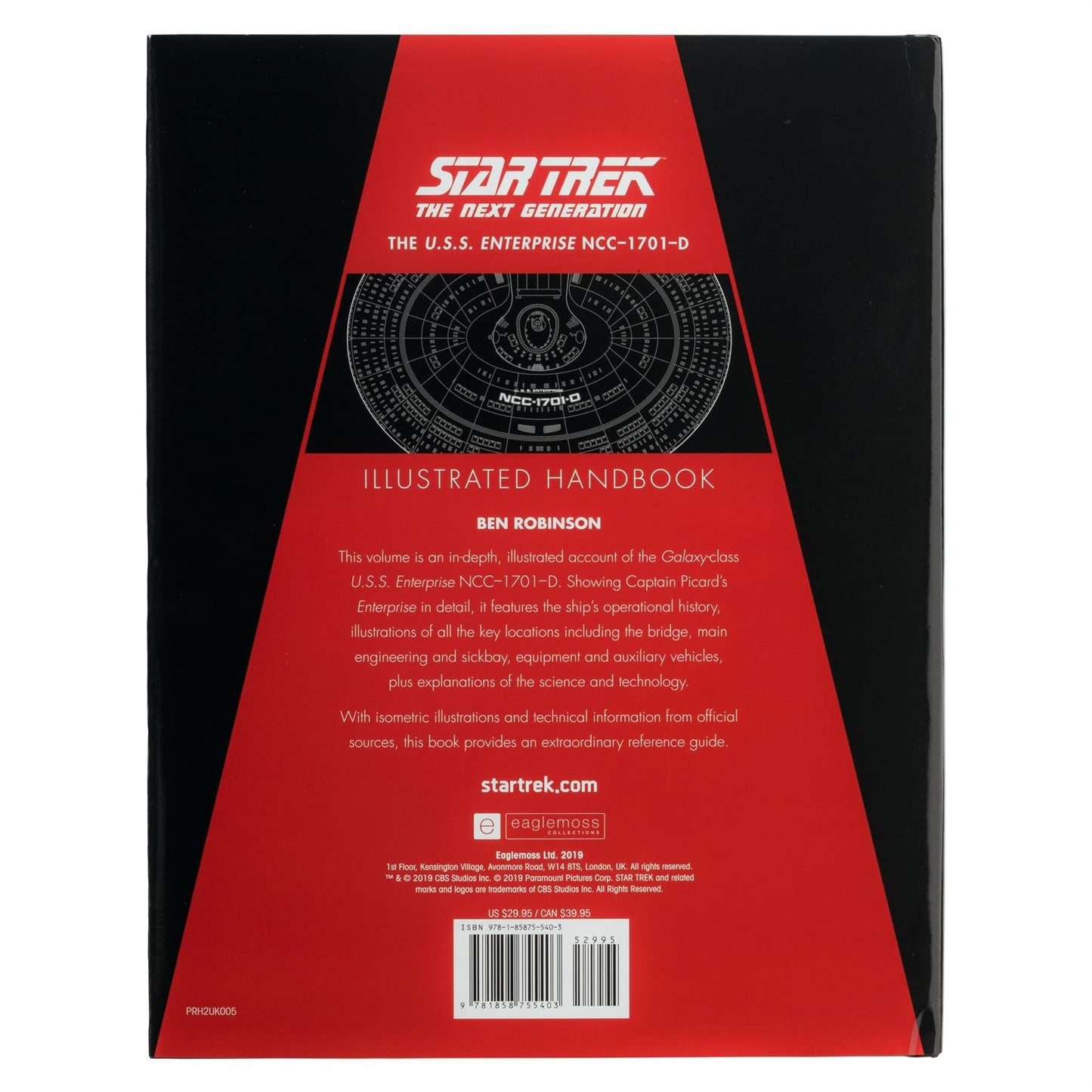 Star Trek The Next Generation: The U.S.S. Enterprise NCC-1701-D Illustrated Handbook (Star Trek / Eaglemoss)