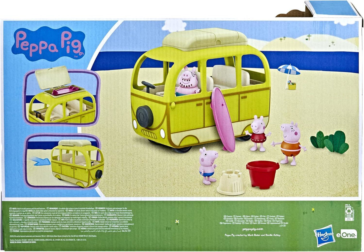 Peppa's Beach Campervan F3632 Vehicle Preschool Playset Toy (Peppa Pig)