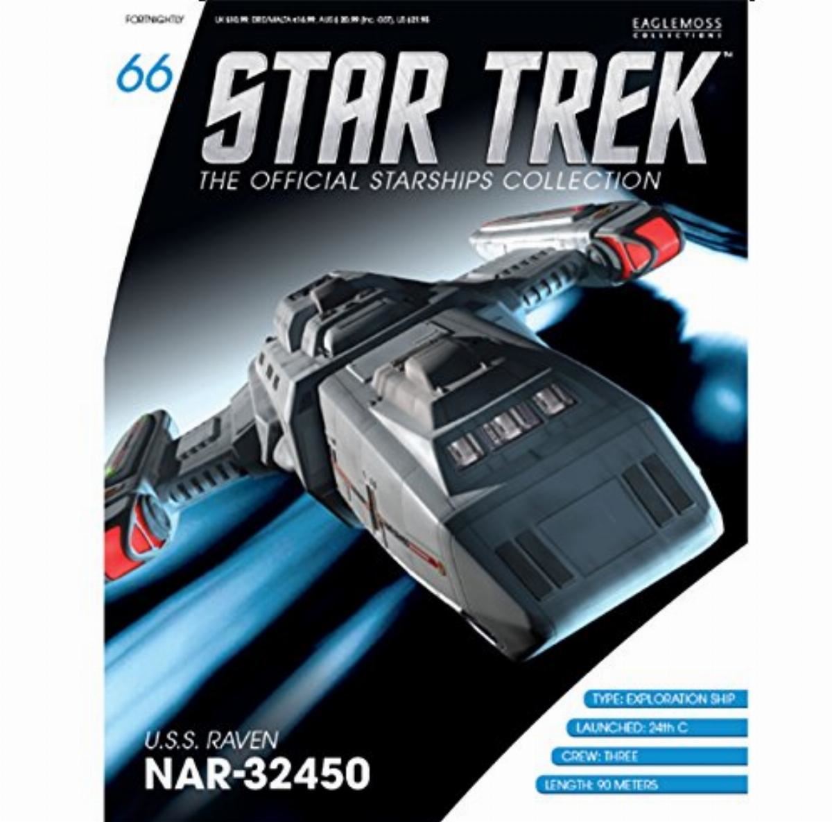 #66 U.S.S Raven NAR-32450 Model Die Cast Ship STDC066 (Eaglemoss / Star Trek)