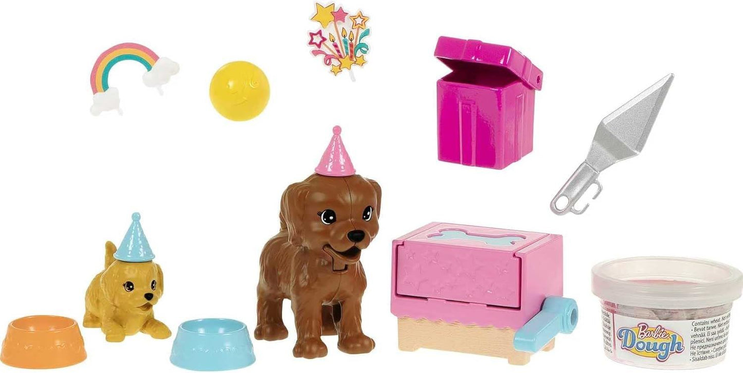 Barbie Puppy Party Doll and Playset GXV75 (Barbie)