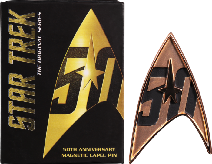 50th Anniversary Replica Magnetic Badge 1:1 Prop (Star Trek / QMx)