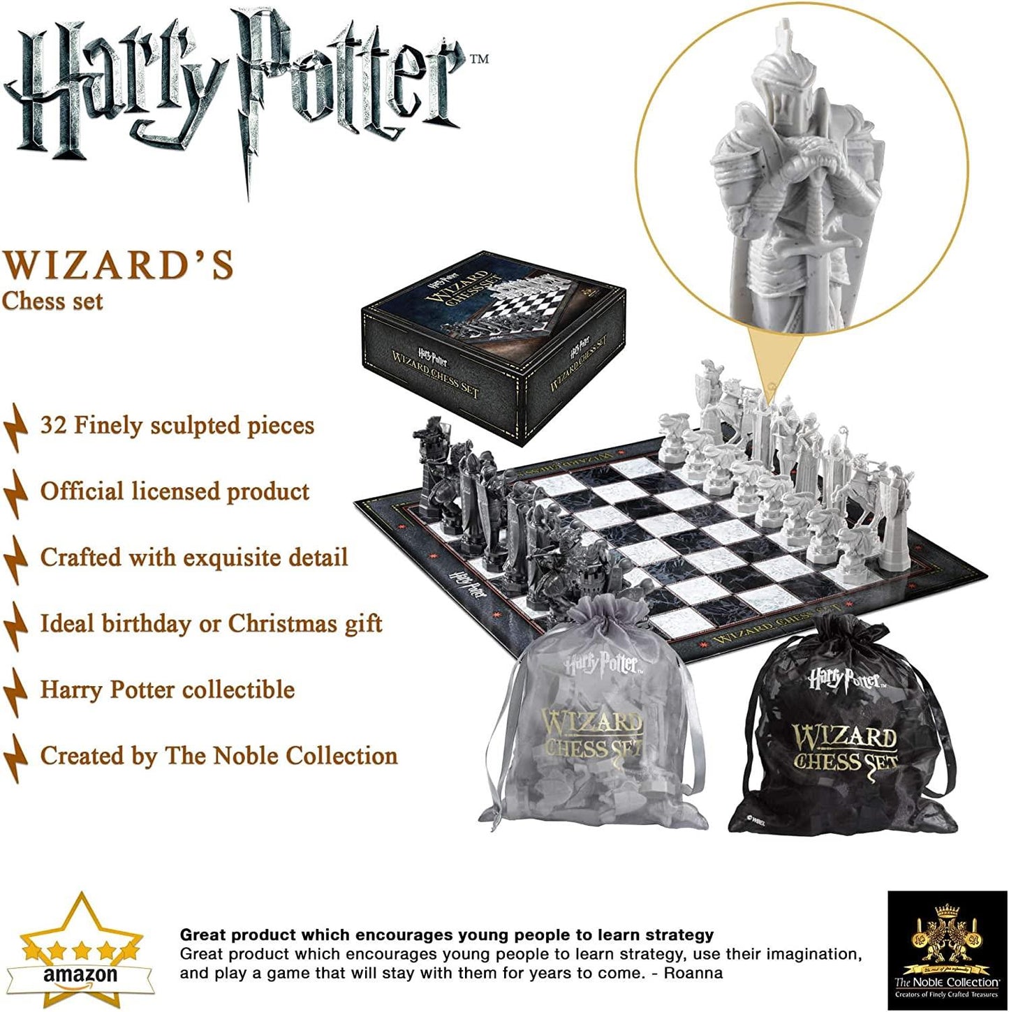 Harry Potter Wizard Chess Set (The Noble Collection) - On-Screen Movie Replica!