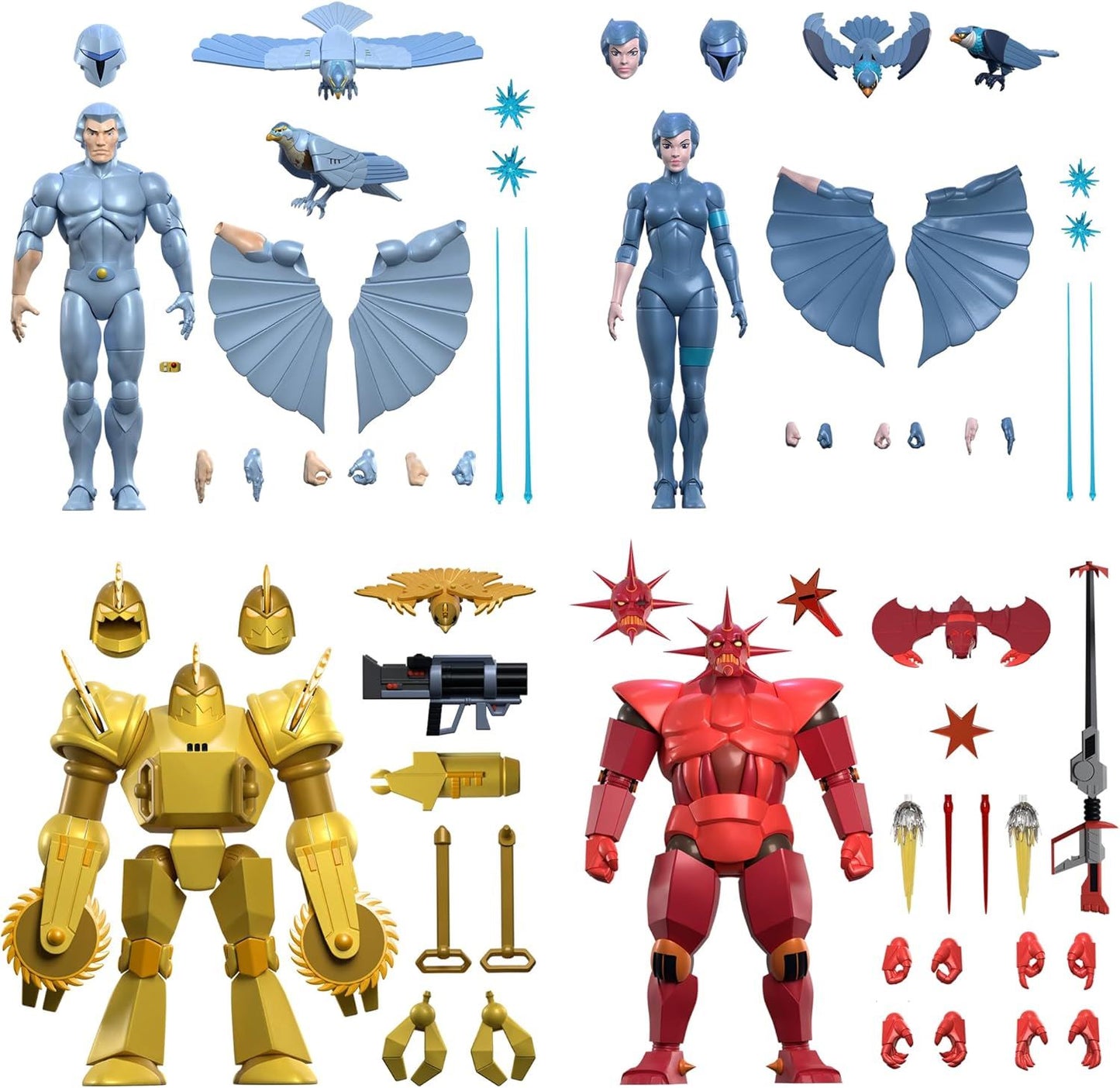SilverHawks Buzz-Saw 8″ Collectible Figure (ULTIMATES! Series DE-HAWKW01-BZS-01) – SUPER7 Highly-Articulated 7”/8” Scale with Accessories & Shredator