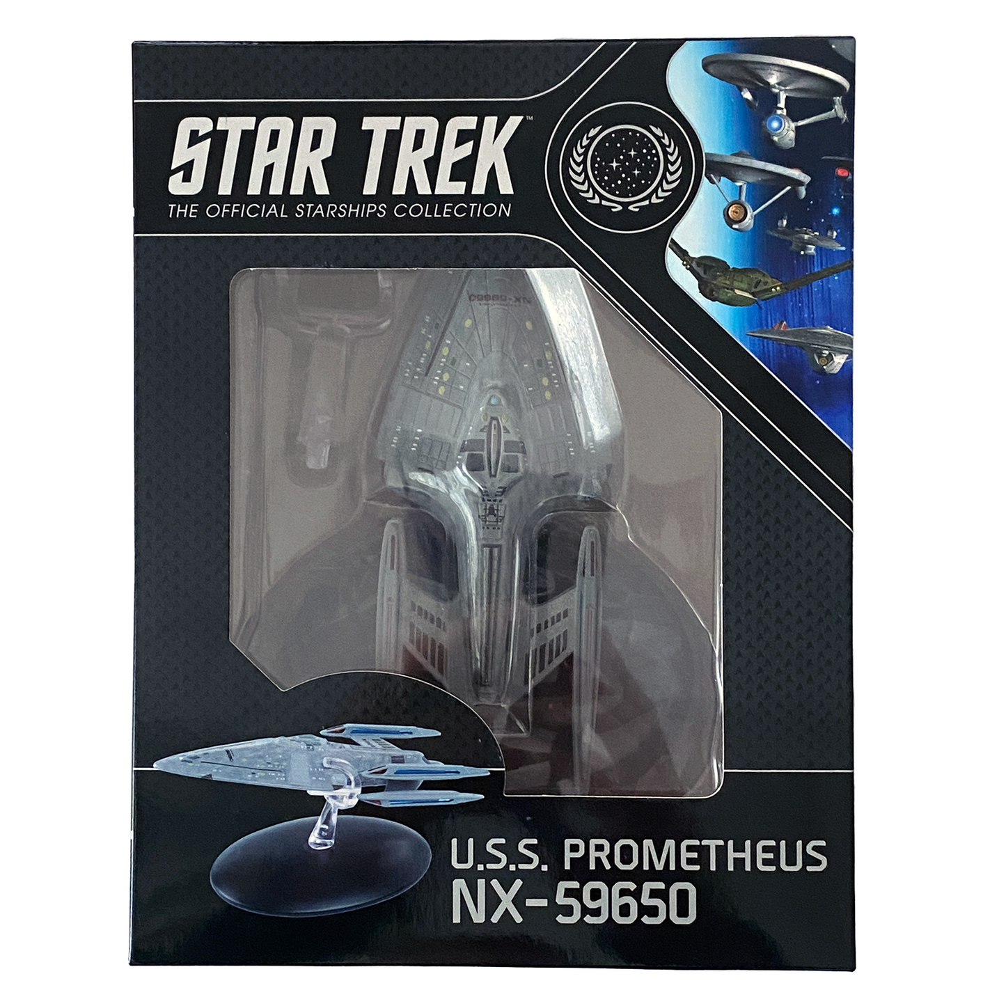 #19 U.S.S Prometheus NX-59650 Starship Model Diecast Ship Wave 3 2021 Window Boxed STFEN001 (Eaglemoss / Star Trek)