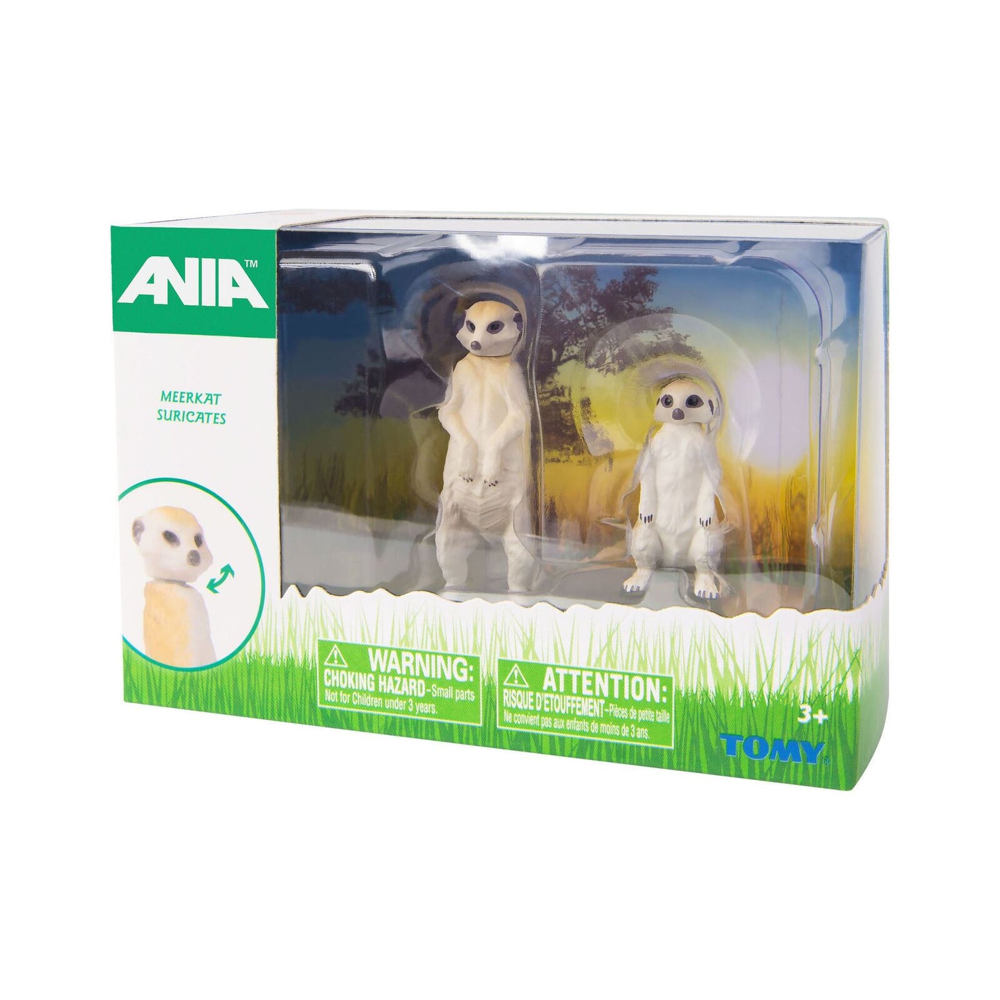 ANIA Animal Pack MEERKATS (Mother & Pup) Toy Playset Figures TOMY Ages 3+