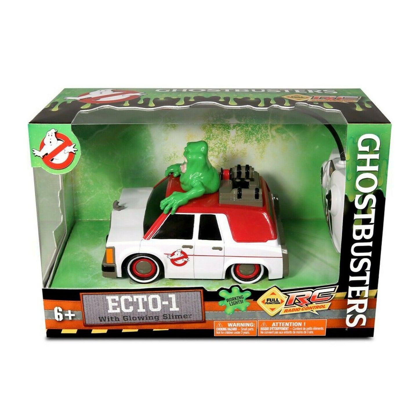 Ghostbusters Radio Control RC ECTO-1 Vehicle with Glowing Slimer (NKOK)