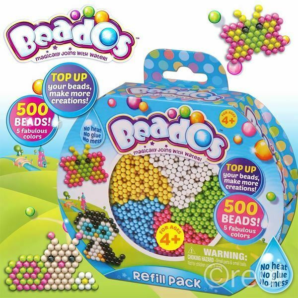 Beados 500 Beads Refill Pack 5 Colors No Heat No Glue No Mess Official