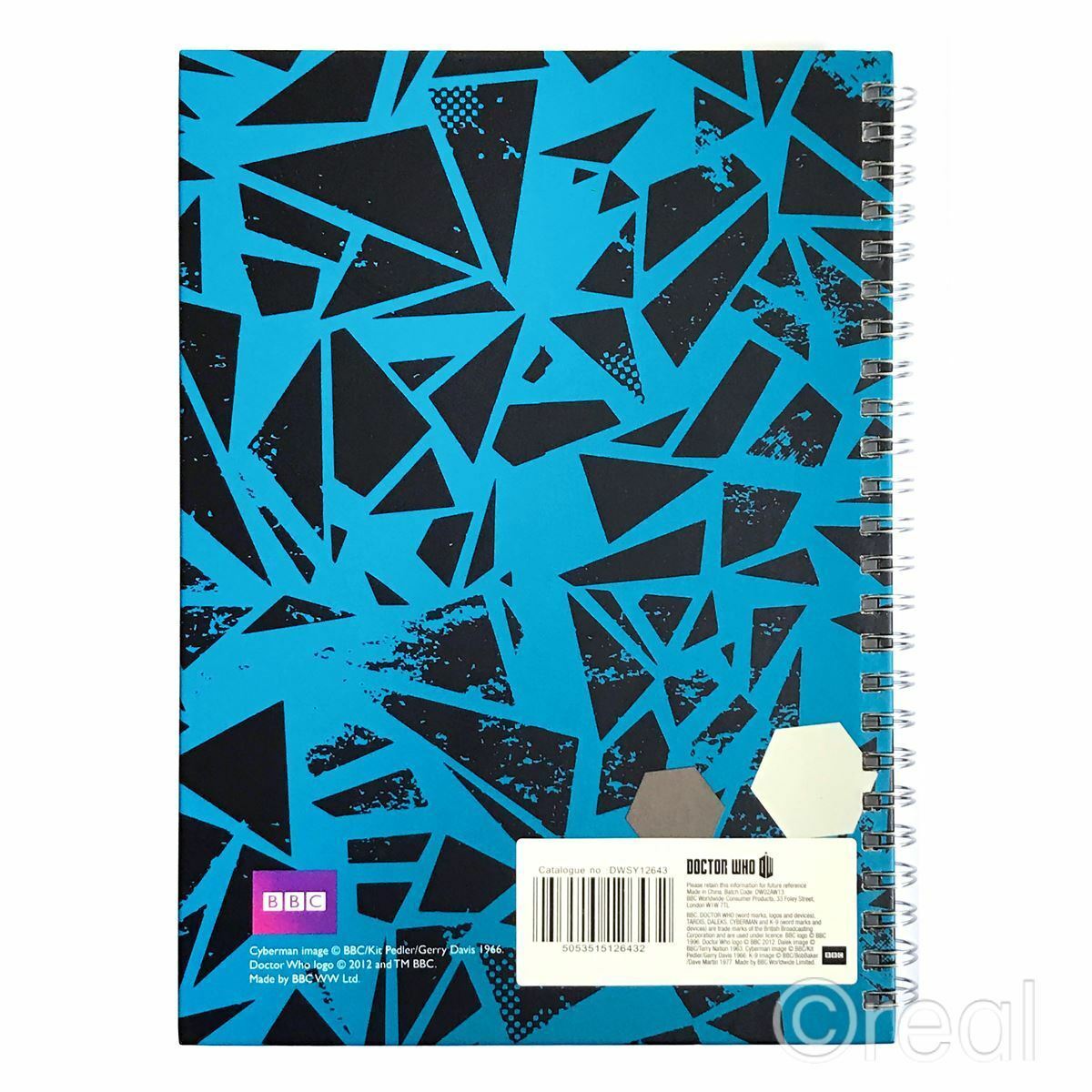 Doctor Who Worlds In Time Cyberman Notebook Note Pad School Book Official