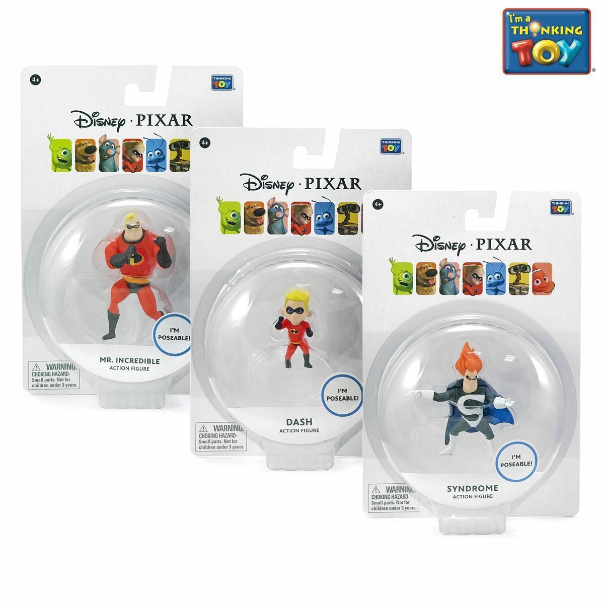 Pixar The Incredibles MR INCREDIBLE POSEABLE ACTION FIGURE Disney Official