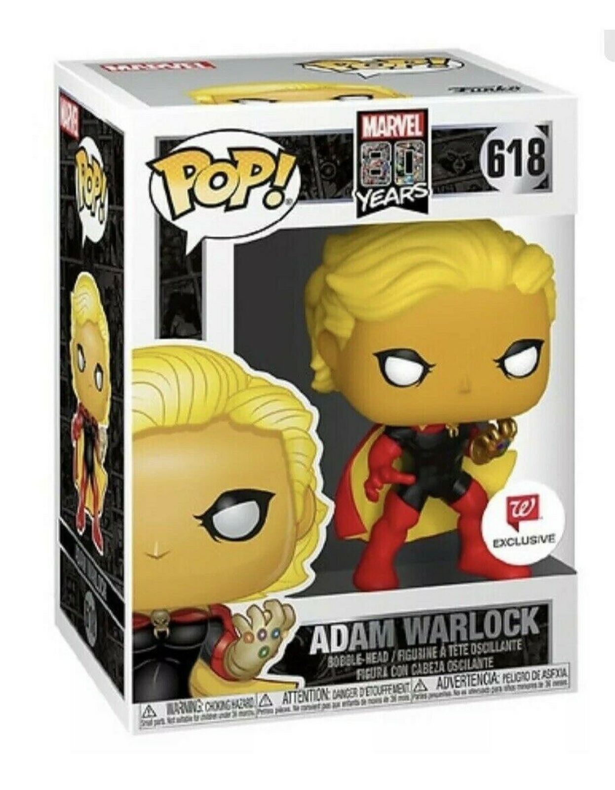 Funko ADAM WARLOCK #618 POP! Marvel 80th GOTG Exclusive Vinyl Bobble-Head Figure