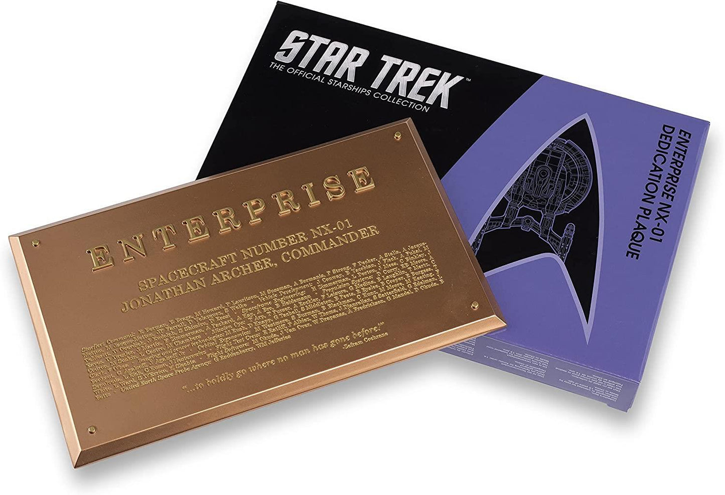 No. 5 NX-01 Enterprise Dedication Plaque Diecast SSSUK905 (Eaglemoss / Star Trek)