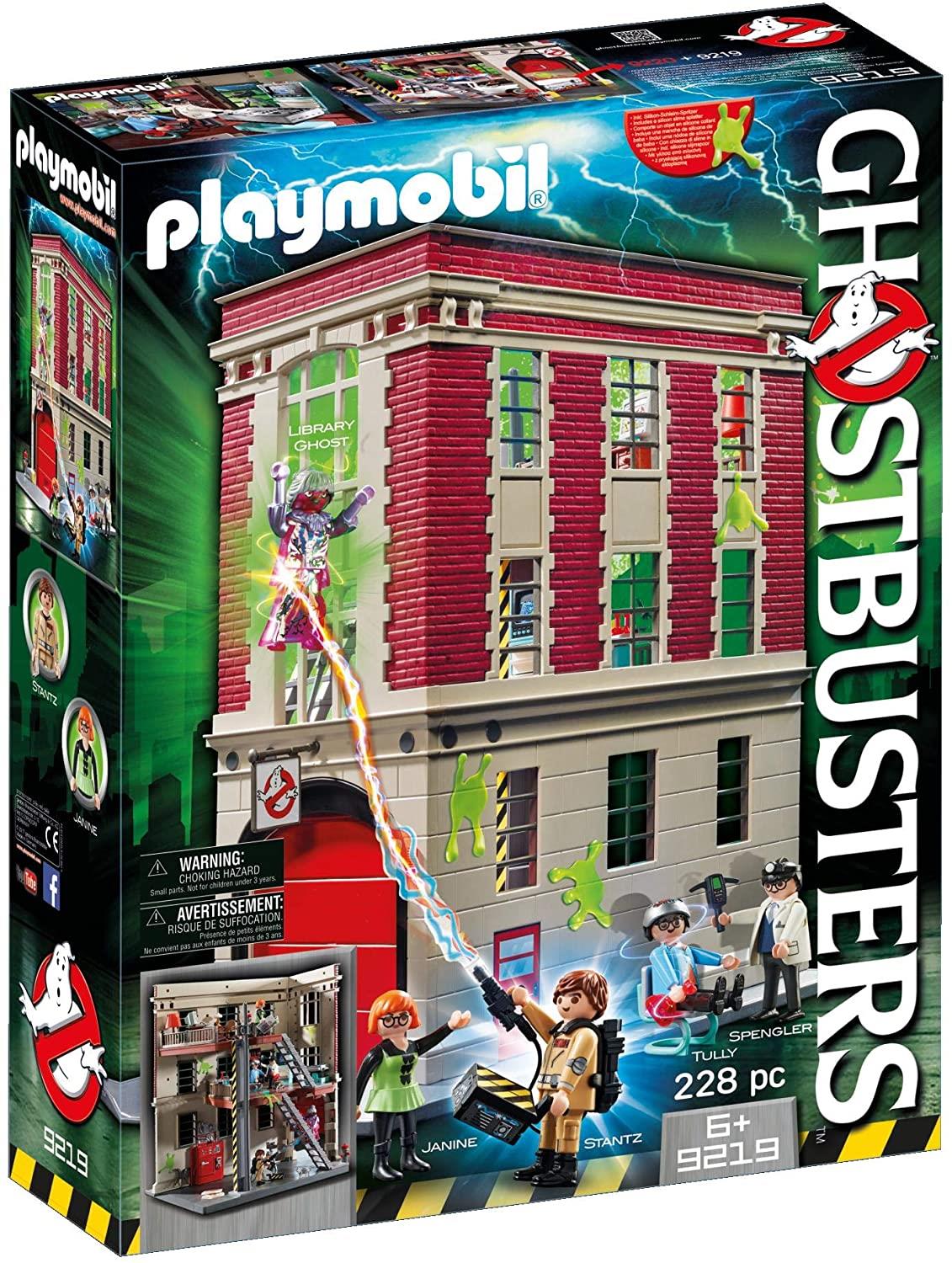 Forud type Bank øre Ghostbusters Firehouse Headquarters 9219 Playmobil Playset