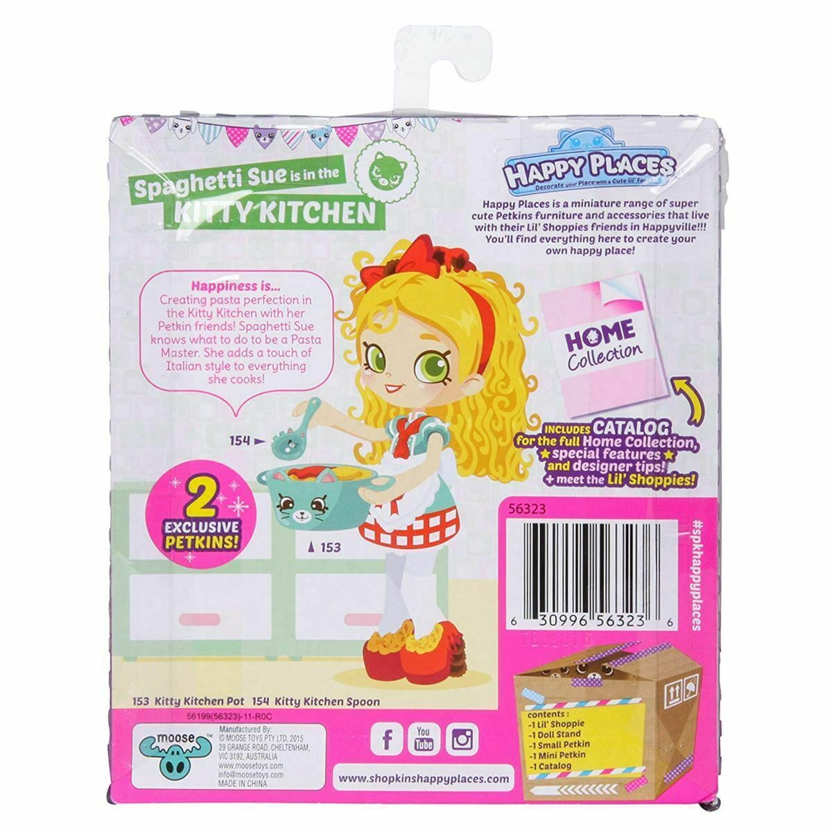 Shopkins Kitty Kitchen Spaghetti Sue Lil' Shoppie Pack Official