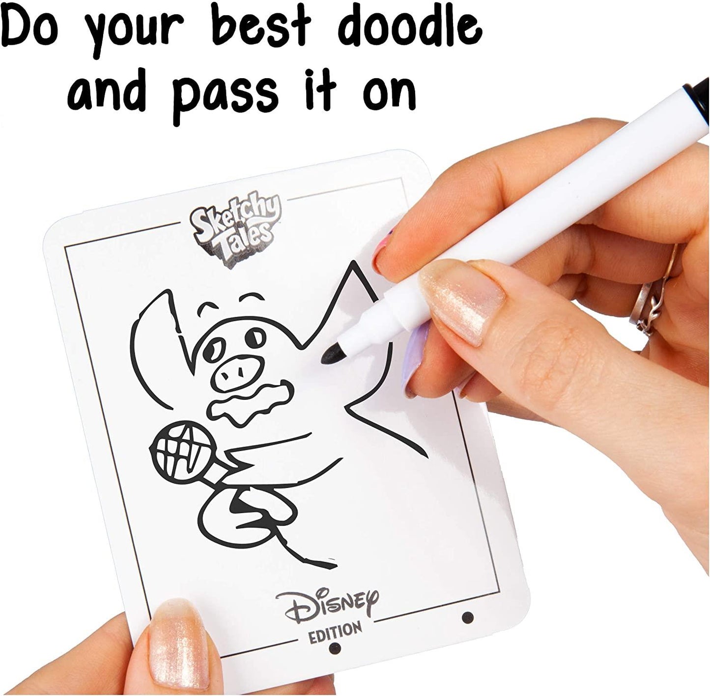 Big Potato Disney Sketchy Tales Magical Kids Drawing Board Game