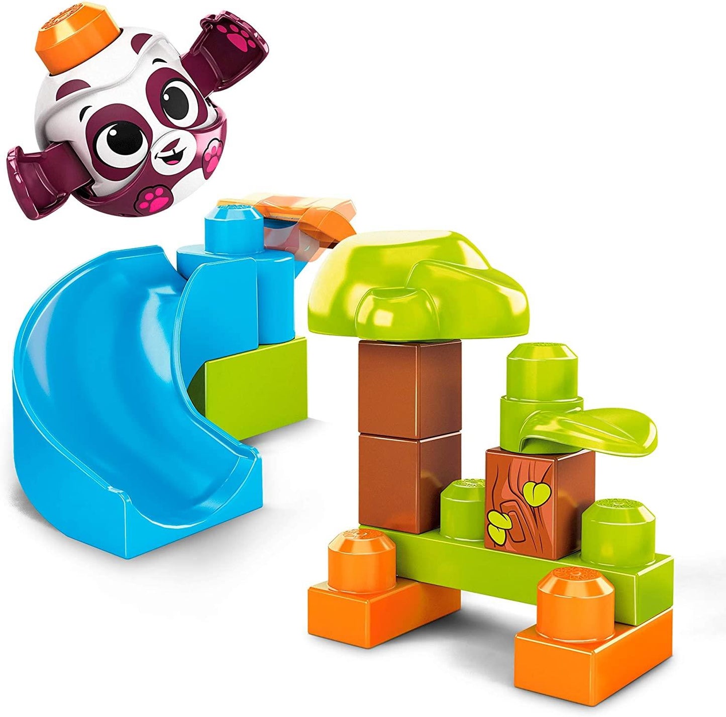 Fisher-Price Mega Bloks Peek-A-Blocks PANDA SLIDE Building Set