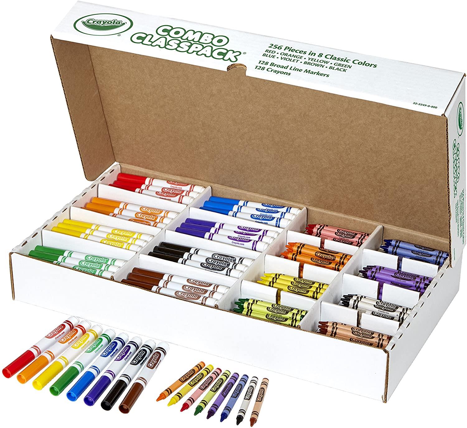 Crayola Classpack Regular Crayons, 8 Colors, 800/BX, Assorted