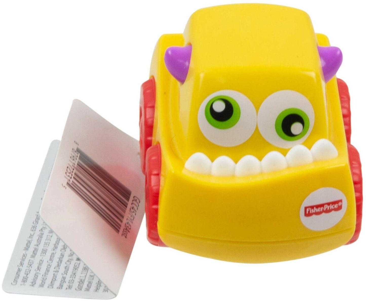 Fisher-Price MINI MONSTER Vehicle #2 Yellow Toy Car Baby Vehicle Truck