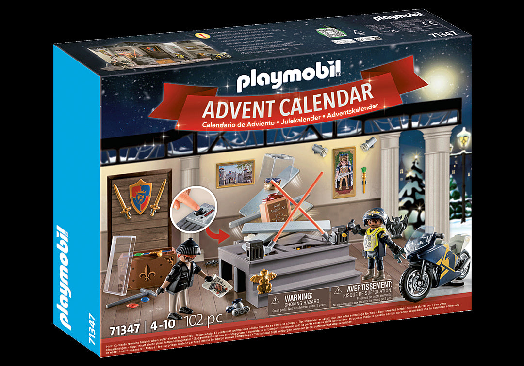 Playmobil Advent Calendar Police Museum Theft 102 Pieces Ages 4+ 71347