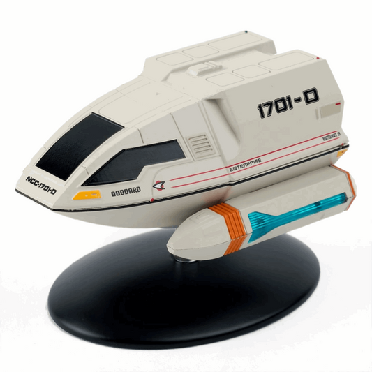 #02 Type-6 NCC-1701-D Shuttlecraft 15 "Goddard" Model Die Cast Ship (Eaglemoss / Star Trek)