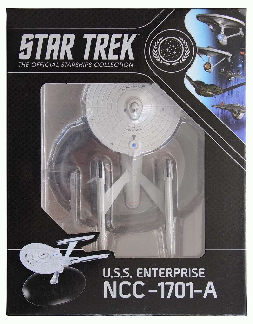 #12 U.S.S. Enterprise NCC-1701-A (Constitution-class refit) Diecast Model Ship Window Boxed (Eaglemoss / Star Trek)