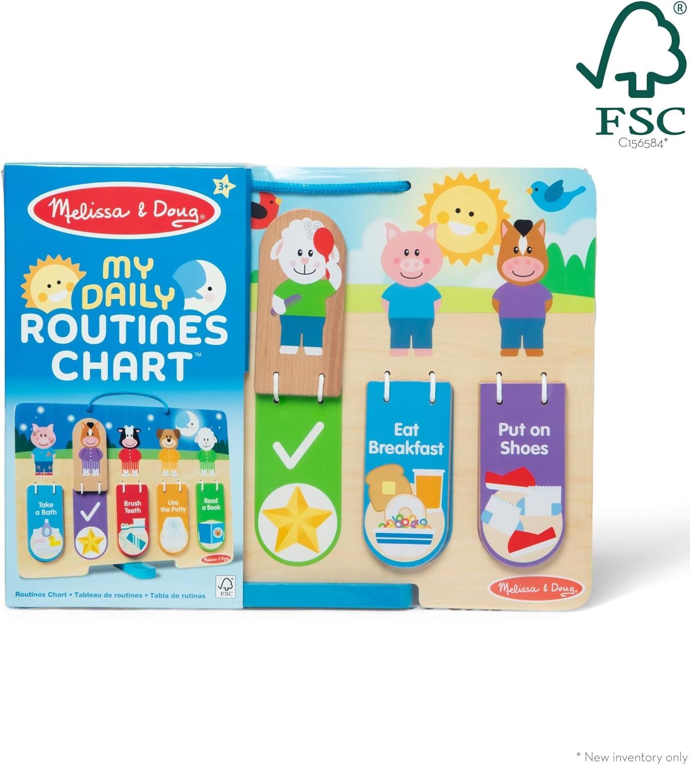 My Daily Routines Chart (Double-Sided with Flip Tabs) 50179 Morning & Nighttime Habits (Melissa & Doug)