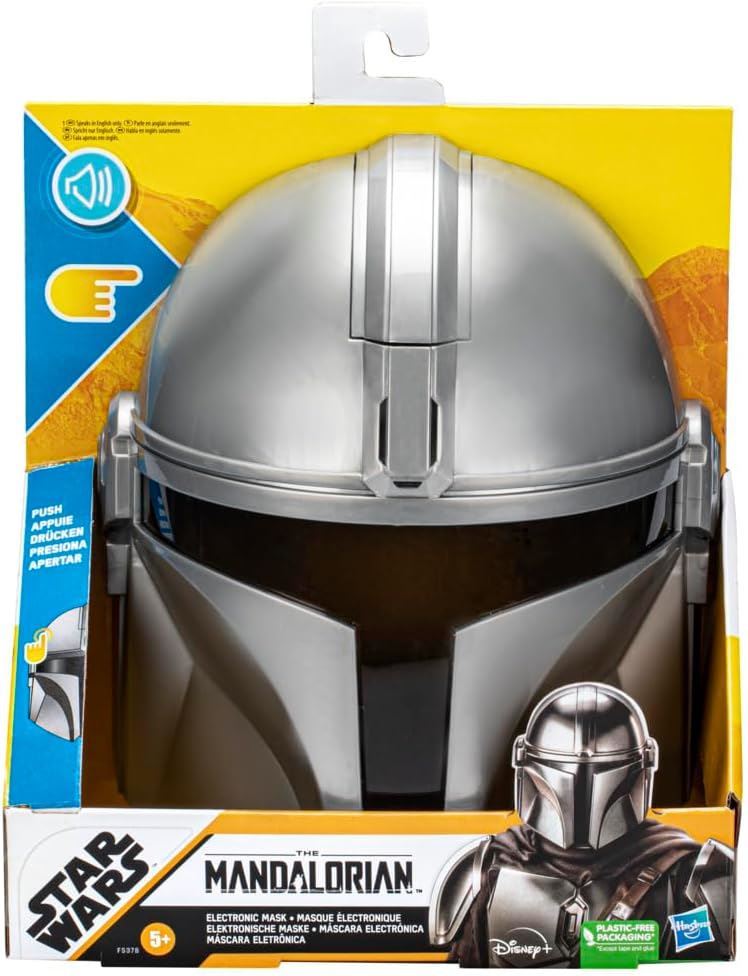 The Mandalorian F5378 Electronic Mask Costume Accessory with Phrases and SFX (Star Wars: The Mandalorian)
