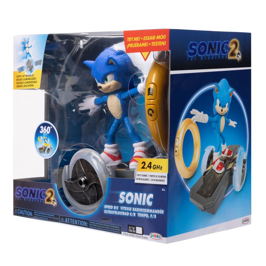 Sonic Speed R/C Remote Controlled Toy (Sonic The Hedgehog 2 Movie)