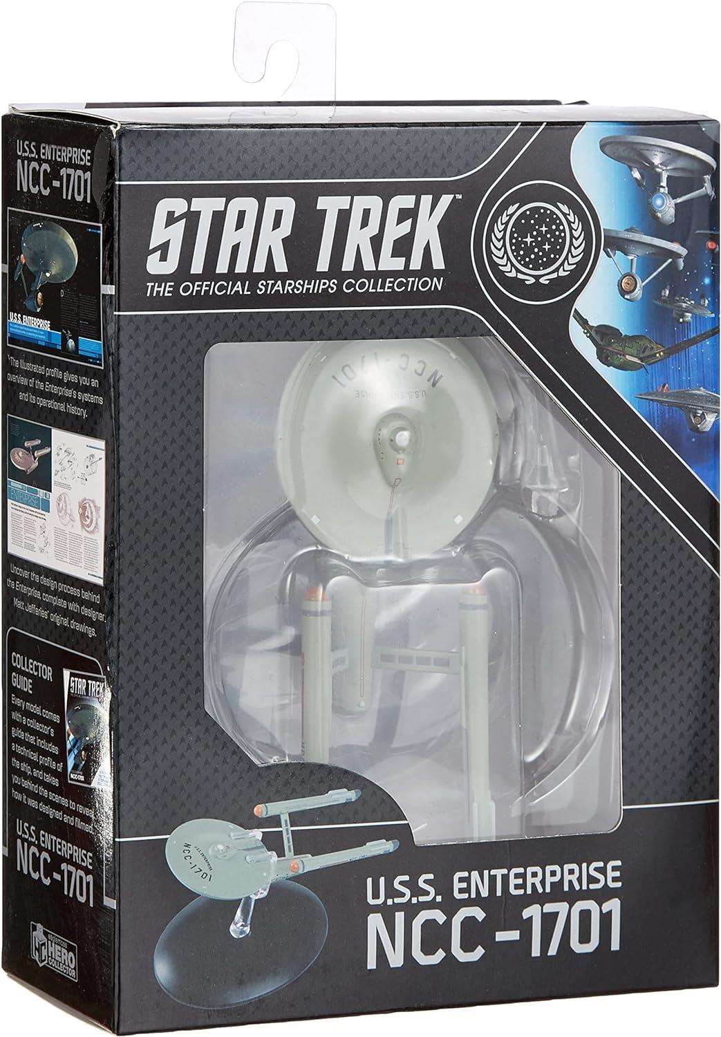 #11 U.S.S. Enterprise NCC-1701 (Constitution-class) TOS Diecast Model Ship Window Boxed (Star Trek / Eaglemoss)