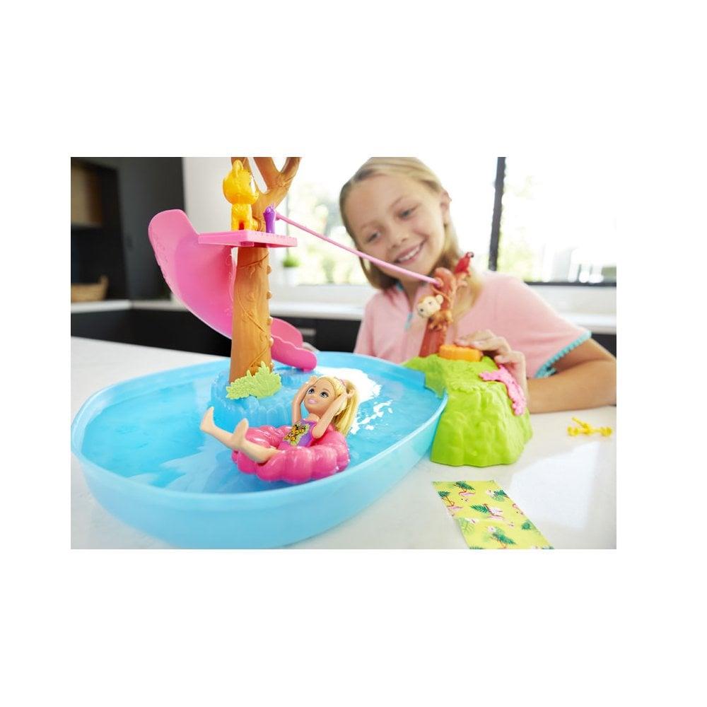 Barbie & Chelsea The Lost Birthday Splashtastic Pool Surprise Playset with Doll