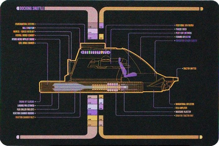 #26 Docking Shuttle Model Die Cast Shuttlecraft Ship (Eaglemoss / Star Trek)