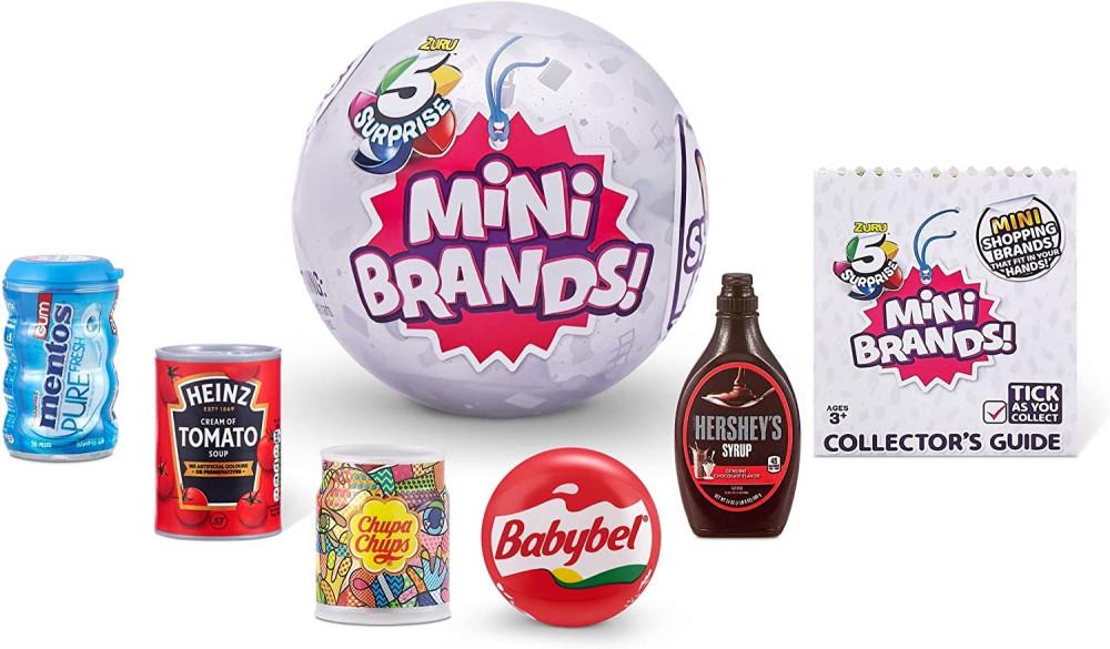 Mini Brands! 5 Surprise Ball Zuru Mystery Capsule - Over 90 Minis to C
