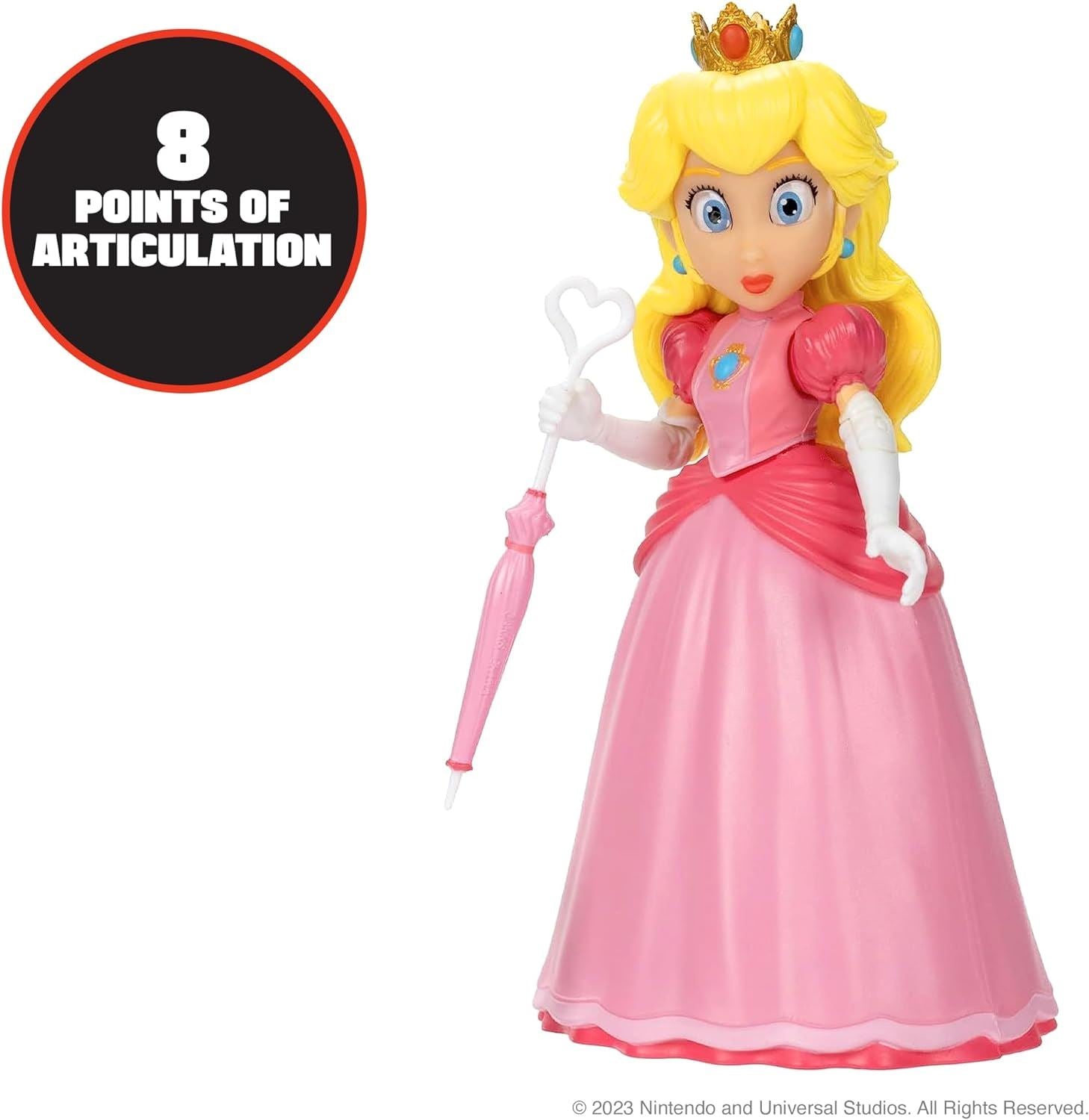 Princess Peach Nintendo The Super Mario Bros Movie 5" 12.5cm Action Figure