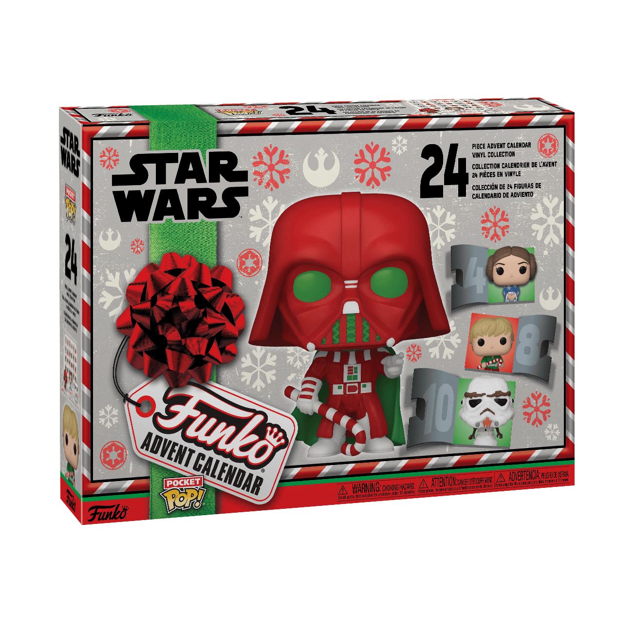Star Wars Pocket Pop! 24-Day Holiday Advent Calendar 62090 – Funko Christmas Countdown Set with 24 Mini Figures | Official Star Wars Collectible