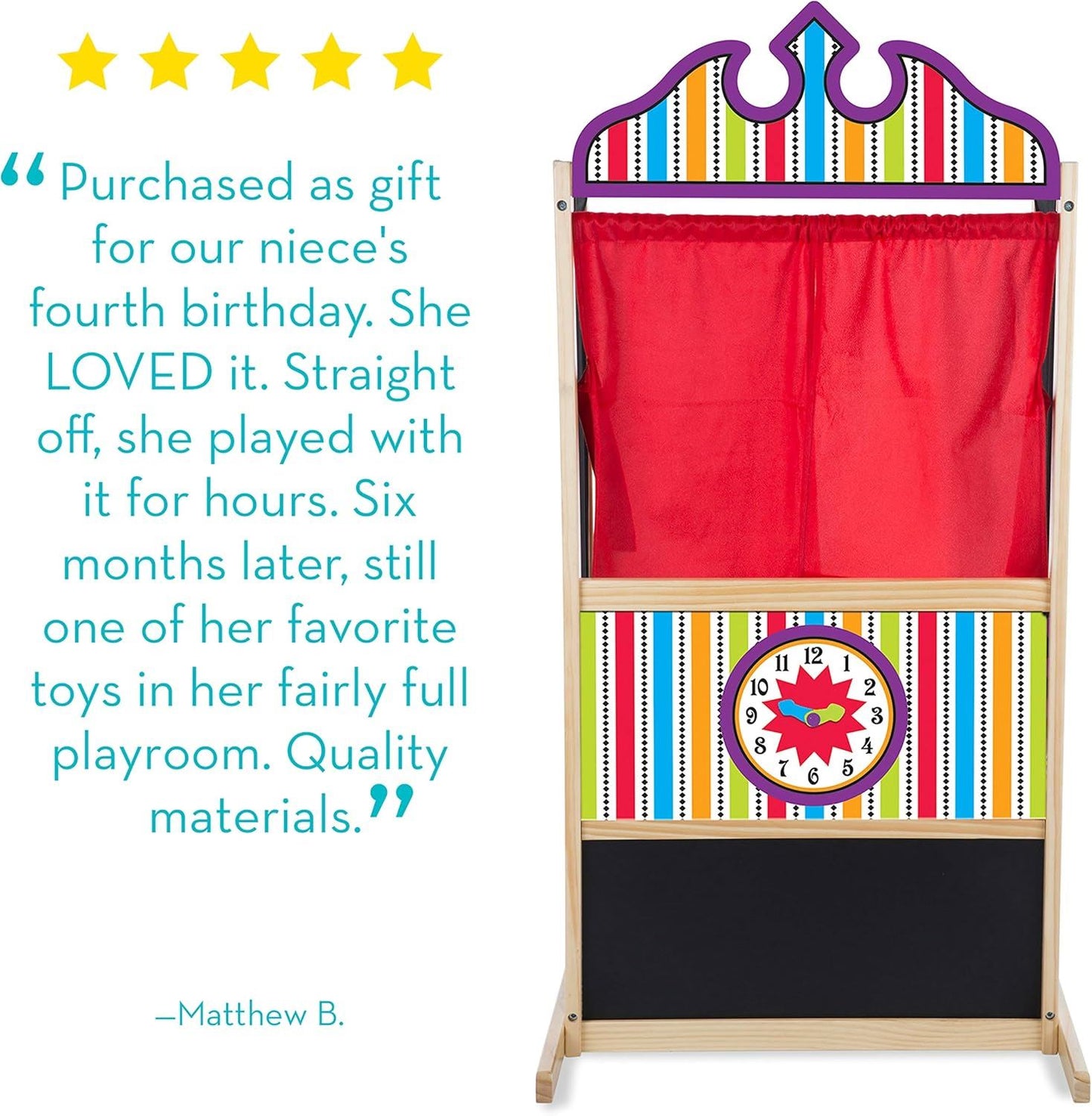 Wooden Deluxe Puppet Theater 2530 (Melissa & Doug)