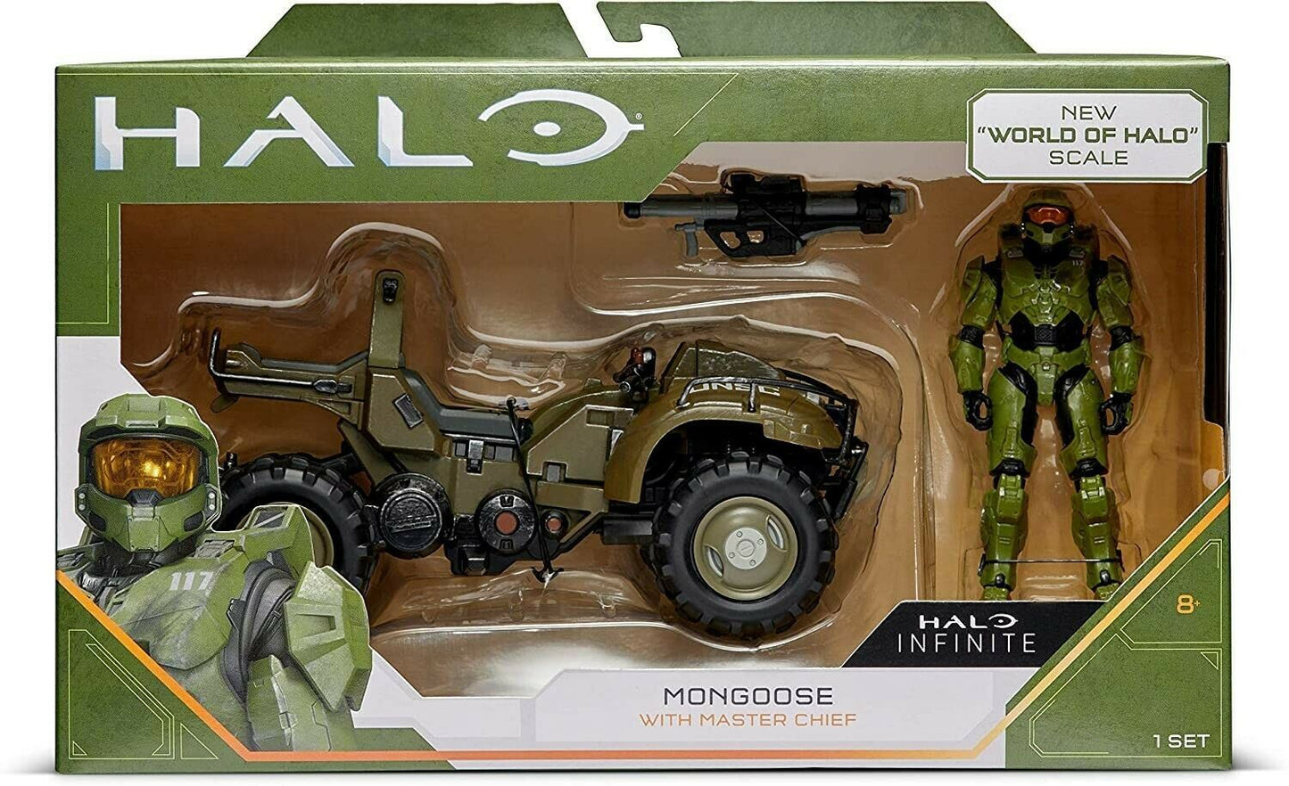 Mongoose with Master Chief 4" Figure and Vehicle World of Halo Infinite HLW0013