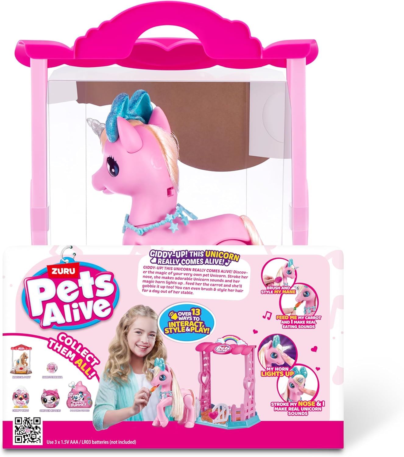 My Magical Unicorn and Stable 9545 Interactive Electronic Pet (Pets Alive)