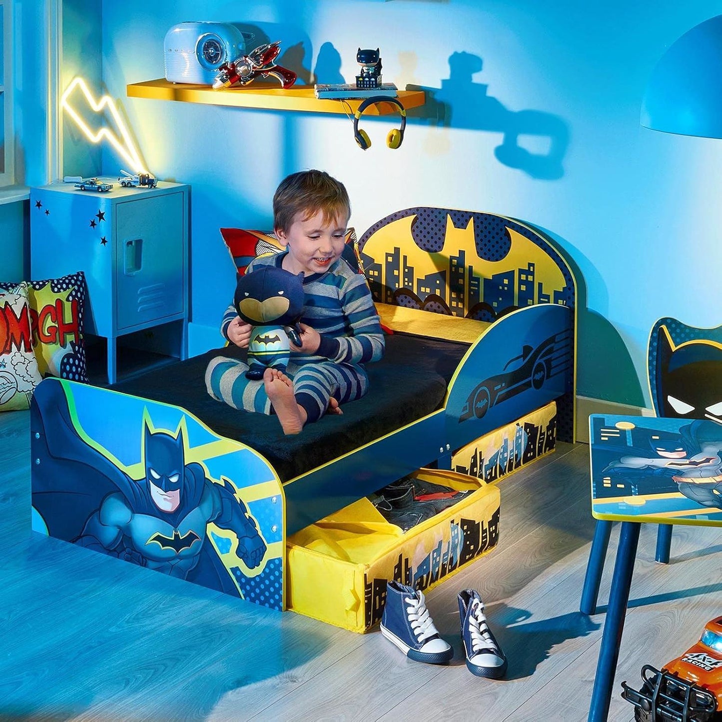 Batman Kids Toddler Bed With Underbed Storage Drawers 90822