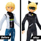 Adrien & Cat Noir P50195 Fashion Flip 26cm 10" Doll (ZAG Heroez: Miraculous)