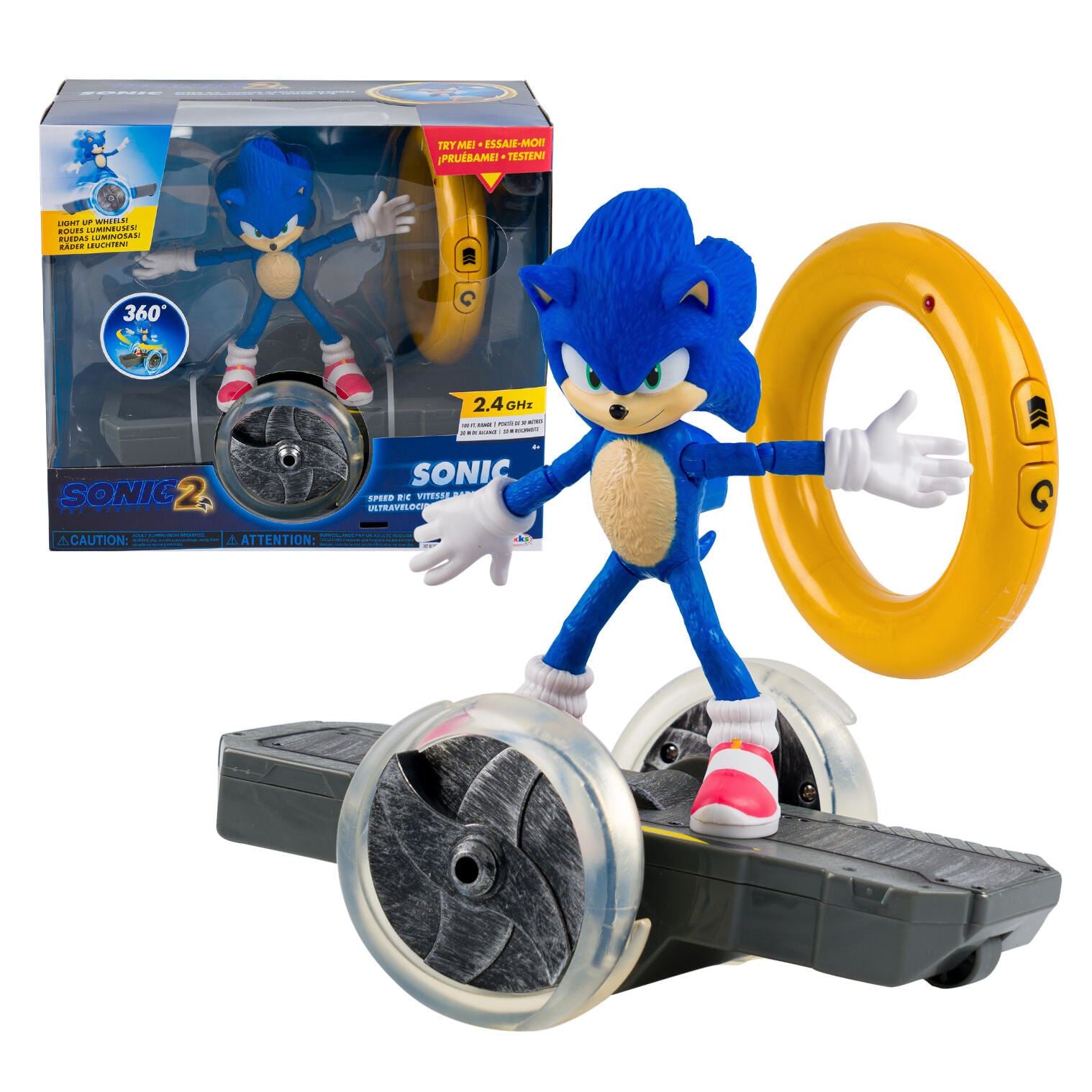 Sonic Speed R/C Remote Controlled Toy (Sonic The Hedgehog 2 Movie)