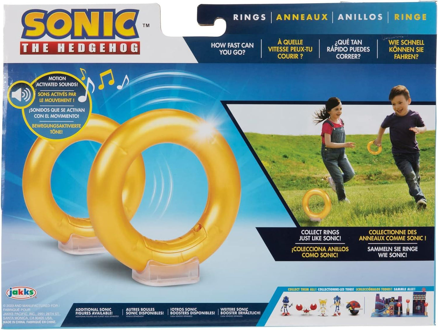 Sonic the Hedgehog Sonic Rings with Motion Sounds 41698 Gotta Go Fast & Collect