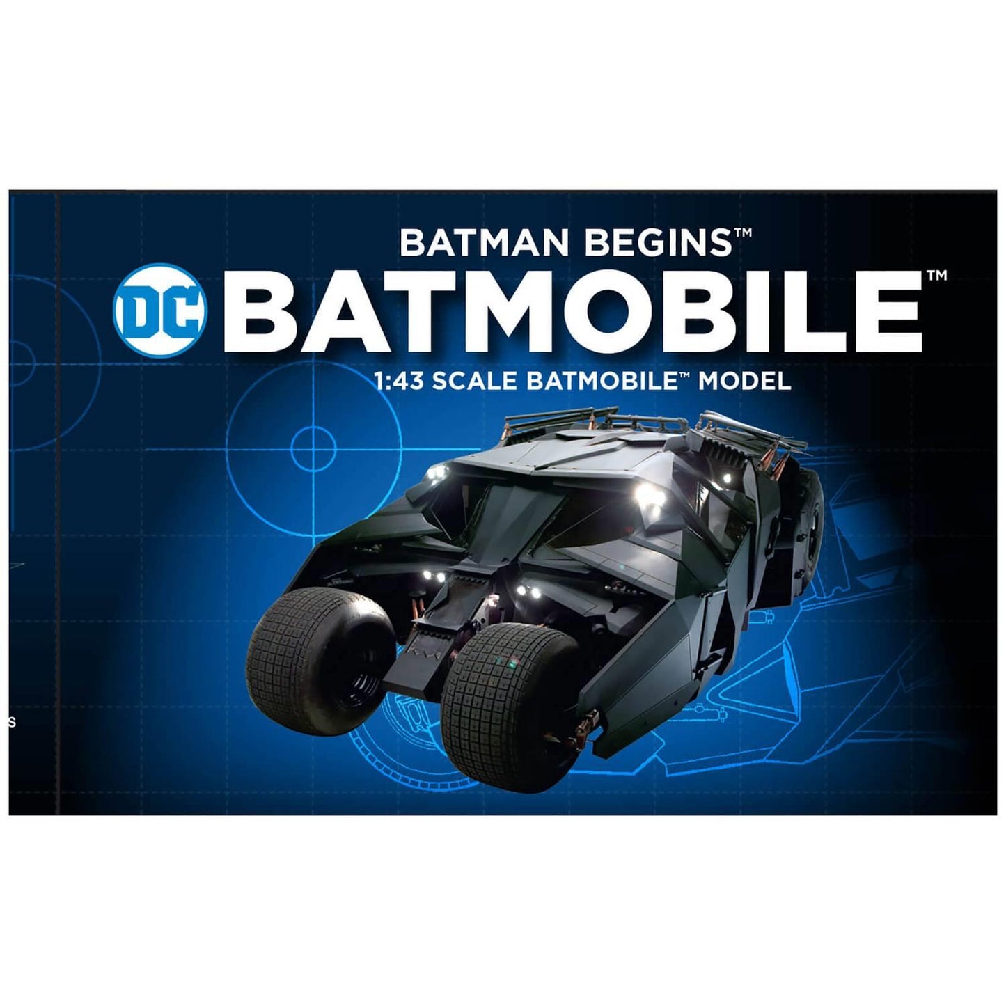 Batman Begins BATMOBILE 1:43 Scale Model MBAEN004 Hero Collector Die-cast Model