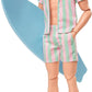 Barbie The Movie Ken Signature Doll Pastel Striped Beach Matching Set HPJ97