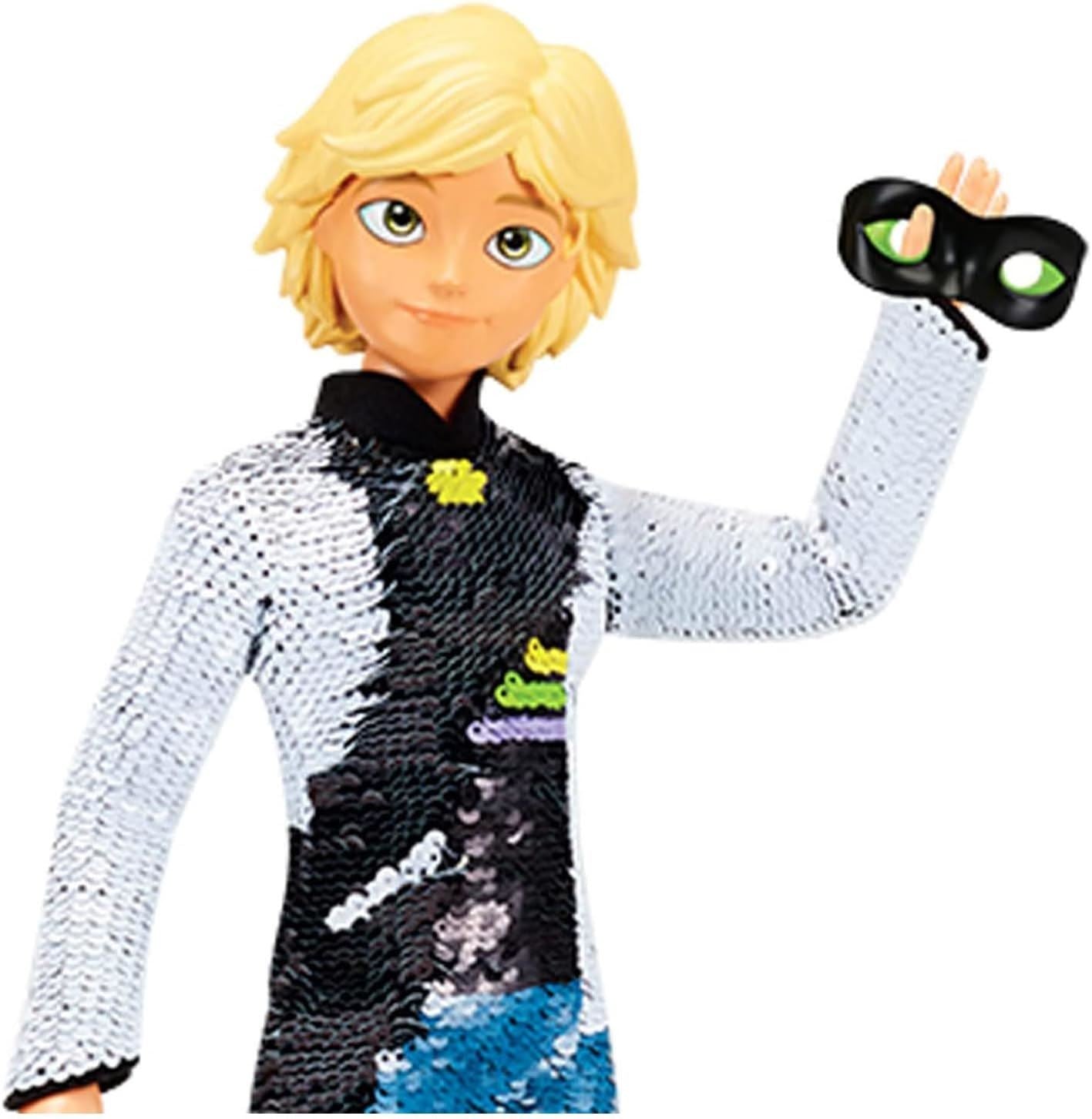 Adrien & Cat Noir P50195 Fashion Flip 26cm 10" Doll (ZAG Heroez: Miraculous)