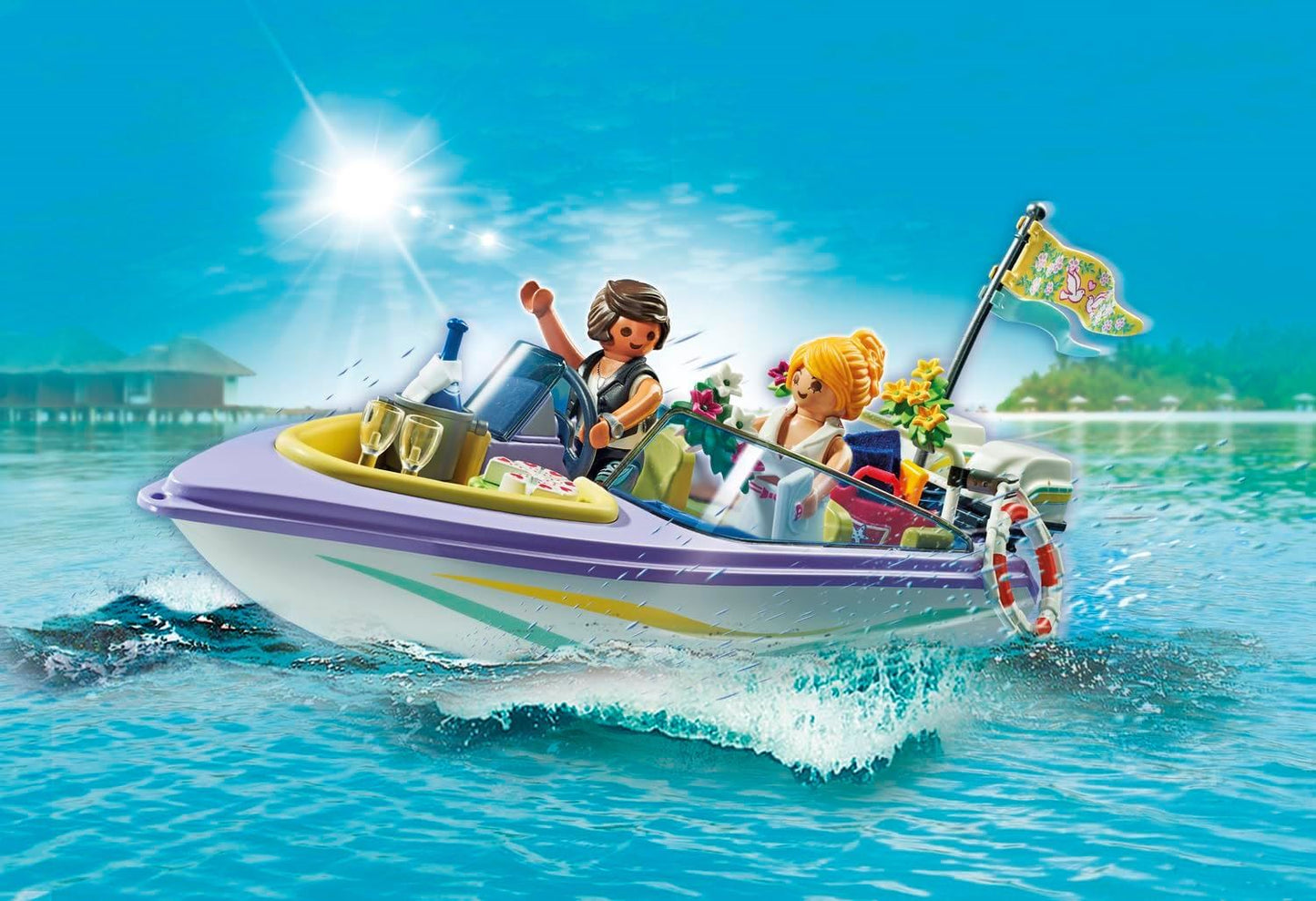 Playmobil City Life Wedding Honeymoon Speedboat Trip Promo Pack 68pcs Age 4+ 71366