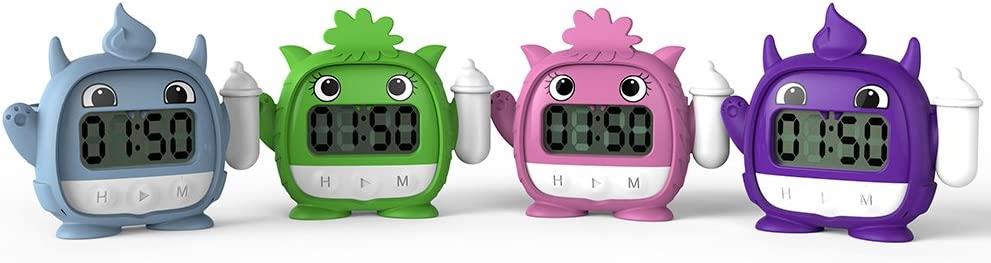 Baby Milk Timer (meiko the Milk Monster) Digital Glow-in-the-Dark PURPLE