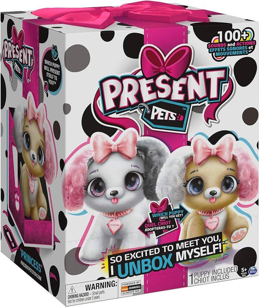 Present Pets Fancy Puppy Interactive Plush Pet Toy Surprise 6051191 Interactive