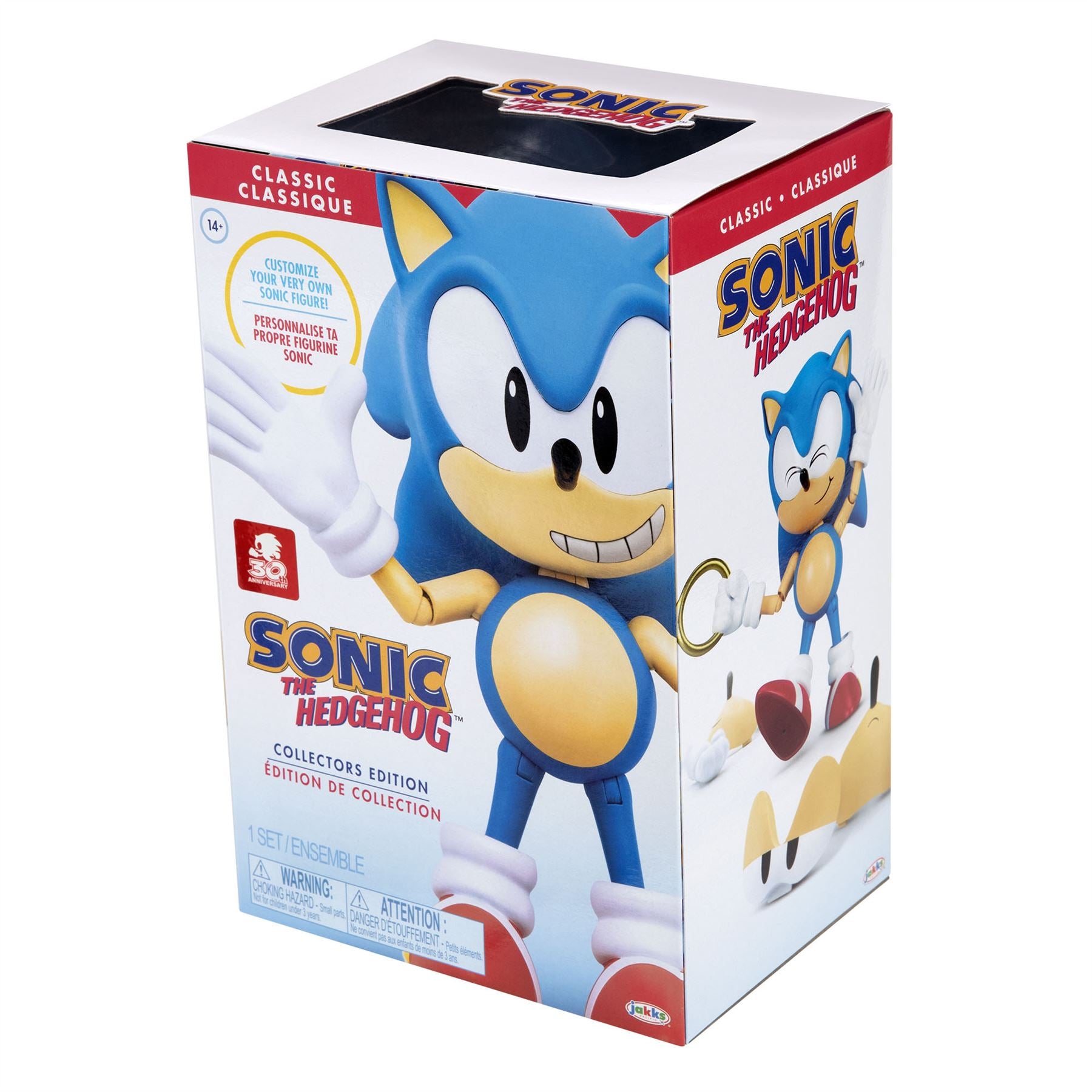 Sonic The Hedgehog (Classic) 7” Sonic Collectible Action Figure 30th Collector Edition