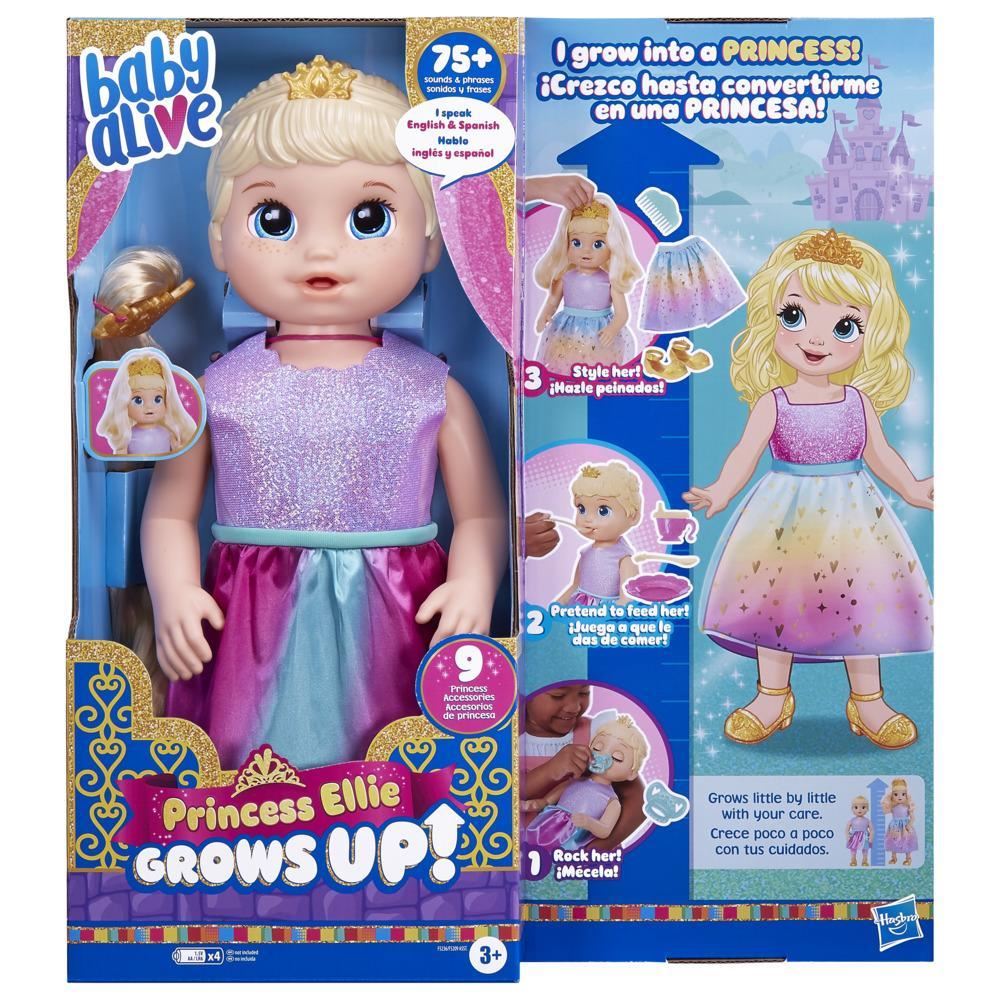 Princess Ellie Grows Up! Doll F5236 18" Growing Talking Baby Doll (Baby Alive)